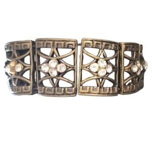 Bronze Crystal Stretch Bracelet